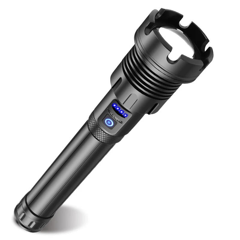 Super Powerfull P90 LED Flashlight With Side Light Outdoor Waterproof Torch Super Powerfull P90 LED Flashlight With Side Light Outdoor Waterproof Torch